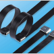 O Type Stainless Steel Cable Ties PVC Coated