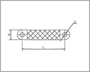 F0201 Earthing Tapes with Solderless Pressed Contact Areas 2 Earthing Tapes with Solderless Pressed Contact Areas